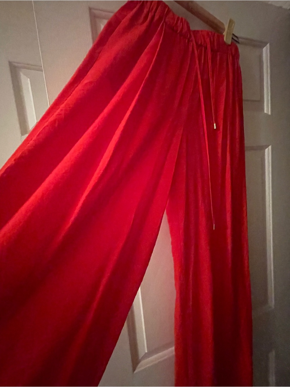 Beautiful orange wide Antonio Melani Katherine High Waist Wide Leg Modal Pants